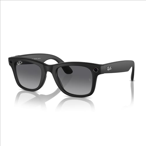 Ray-Ban - Meta Smart Glasses - Wayfarer - Matte Black/Polarized Gradient Graphite