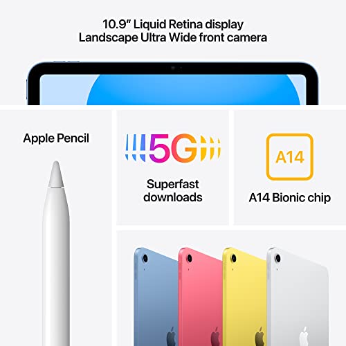 Silver Apple iPad (10th Generation): with A14 Bionic chip