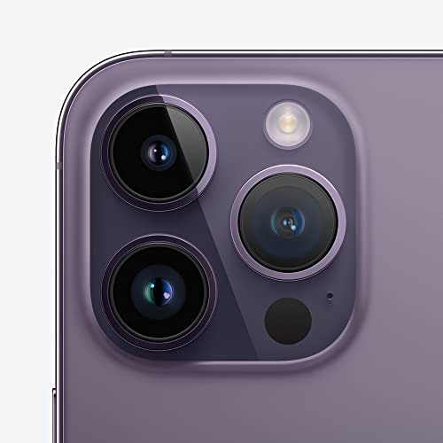 Used Apple iPhone 14 Pro, 256GB, Deep Purple - Unlocked (Renewed)